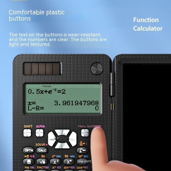 2 In 1 Foldable Scientific Calculators Handwriting Tablet Learning Function Calculator  Foldable Desk Scientific Calculators - Image 2