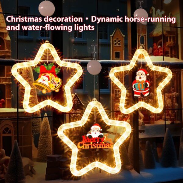 Christmas Pendant Decoration Christmas Atmosphere Led Lights Led Christmas Star Light Decoration For Window Door For Holiday - Image 6