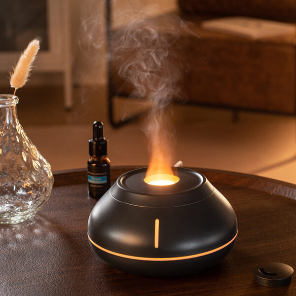 New Humidifier Colorful Simulation Flame Aroma Diffuser Desktop Creativity Humidifier For Home Room - Image 2