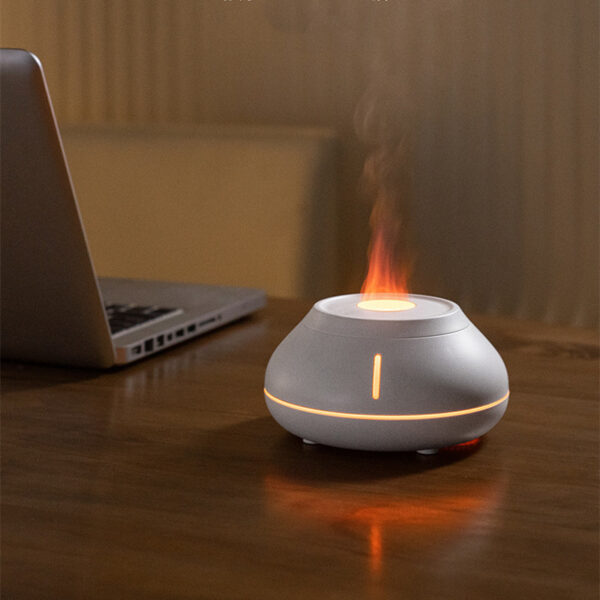 New Humidifier Colorful Simulation Flame Aroma Diffuser Desktop Creativity Humidifier For Home Room - Image 5