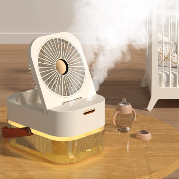 Humidifier Spray Fan Portable Fan Air Cooler Air Humidifier USB Mist Fan Desktop Fan With Night Light For Summer Home Appliance - Image 5