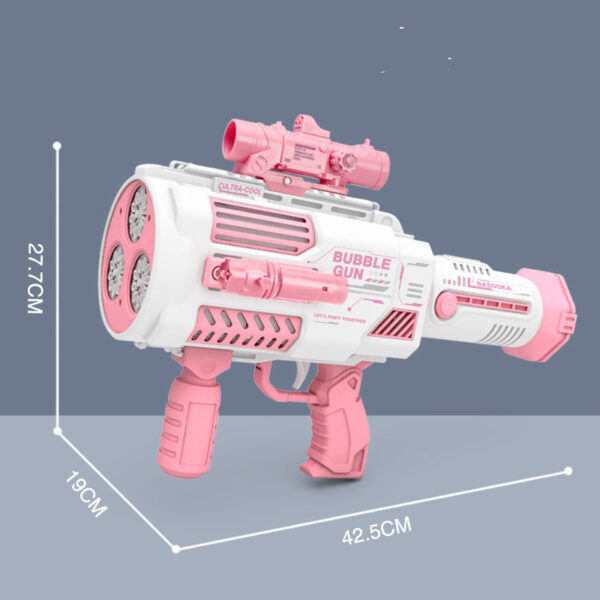 Bubbles Gun Kids Toy Rocket Soap Bubble Machine Guns Automatic Blower Portable Pomperos Toy For Children Gift - Image 4