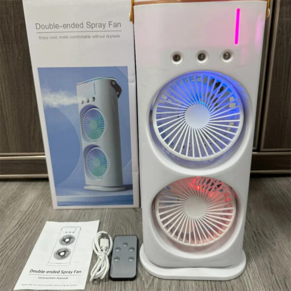 Double-ended Spray Fan Portable Humidifier Fan Air Conditioner Household Small Air Cooler Hydrocooling Portable Air Adjustment - Image 10