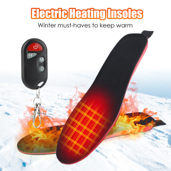 Heated Insoles For Men Women Rechargeable Heating Boot Insole Feet Warmer Pads Cut To Any Size Heating Electric Heated Insoles - Image 4