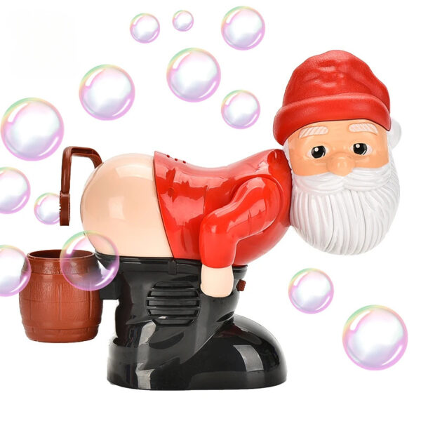 Electric Santa Claus Bubbles Machine Blowing Bubbles Music Light Entertainment Toy Prank Funny Ornament Christmas Gifts Christmas Decorations - Image 5