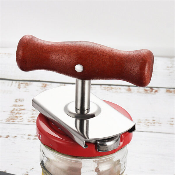 Stainless Steel Manual Screw Seal Adjustable Bottle Opener - Image 2