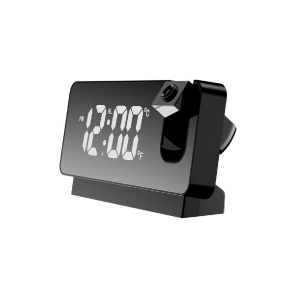 New 3D Projection Alarm Clock LED Mirror Clock Display With Snooze Function For Home Bedroom Office Desktop Table Clock - Image 5