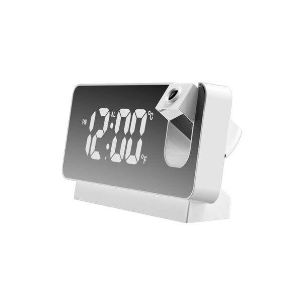 New 3D Projection Alarm Clock LED Mirror Clock Display With Snooze Function For Home Bedroom Office Desktop Table Clock - Image 7